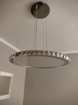 Lámpara LED Comedor Cristal