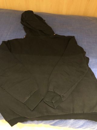 Felpa con cappuccio nera PHOBIA