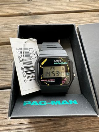 Relógio Casio F-91WPC-1A Pac-Man Novo