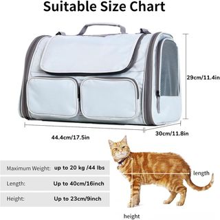 FUKUMARU Transportín Perro Gato, aprobada por la a