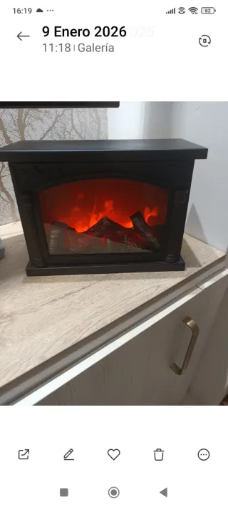 Chimenea decorativa artificial 30x20x13