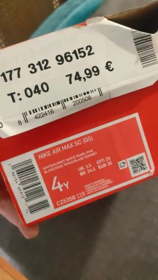 Zapatillas Nike Air Max Mujer Rosa y Blanco