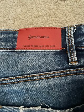 3 Calças skinny azuis