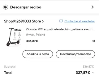 Patinete eléctrico iScooter i9Max