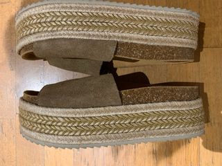 Sandalias Plataforma Beige Talla 37