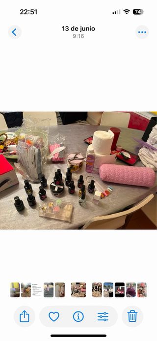 Lote productos uñas gel y acrílico también lampara