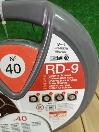 Cadenas Nieve RD9 Talla 40 Metálicas 9mm