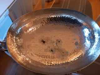 Frutero de alpaca con asas