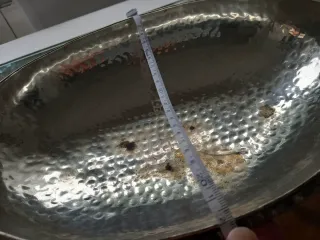 Frutero de alpaca con asas