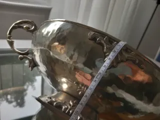 Frutero de alpaca con asas