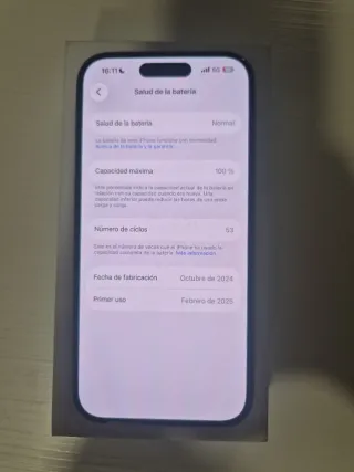 iPhone 16 128GB Rosa 100% salud bateria