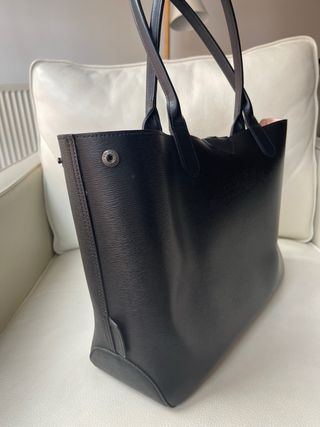 Bolso Longchamp Piel Reversible Negro/Rosa