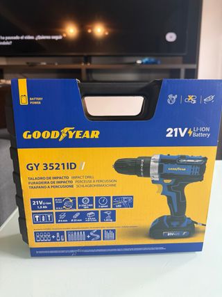 Taladro Percutor Goodyear 21V Li-ion