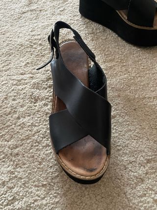 Sandálias plataforma pretas