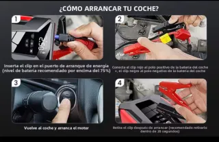 Arrancador Compresor Portatil Multifuncion