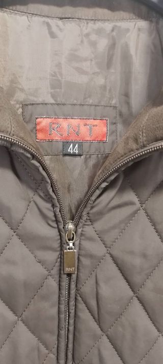 Abrigo Chaqueta acolchada rombos T44 marrón Mujer