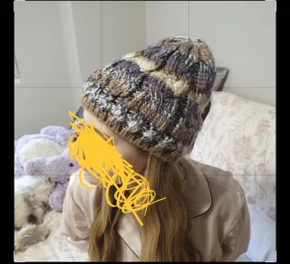 Gorro lana tejido ochos de Natura