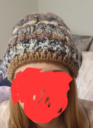 Gorro lana tejido ochos de Natura