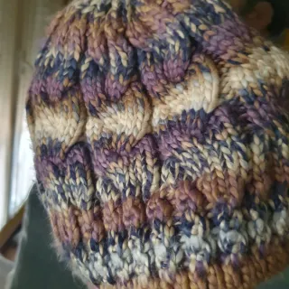 Gorro lana tejido ochos de Natura