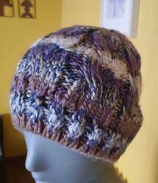 Gorro lana tejido ochos de Natura