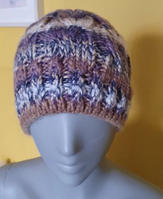 Gorro lana tejido ochos de Natura