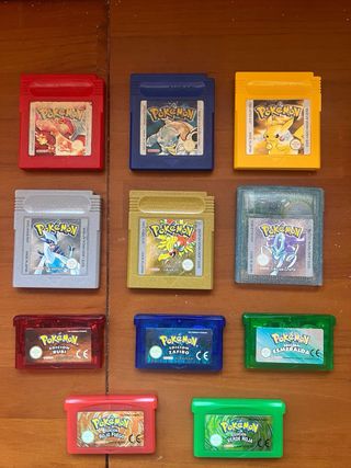 Lote Nintendo Game Boy Pokémon