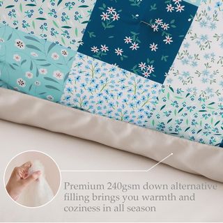 Whale Flotilla Edredón de 220 x 230 cm, Transpirab