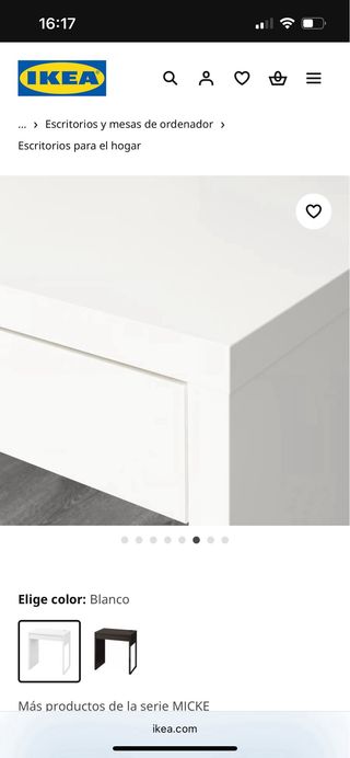 Escritorio MICKE Blanco IKEA