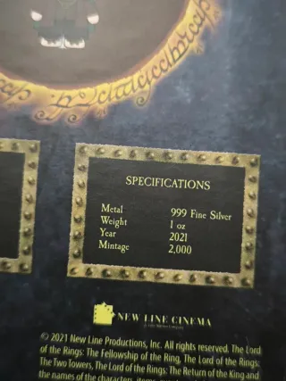 1 Oz Plata 999 Chibi Frodo -