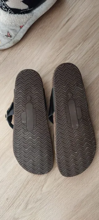 Sandalias de dedo negras de Fonseca Talla 41