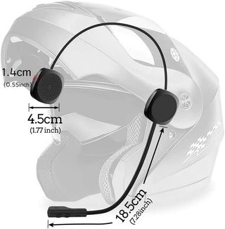 3T6B Bluetooth 5.0 Auriculares de Cascos de Motoci