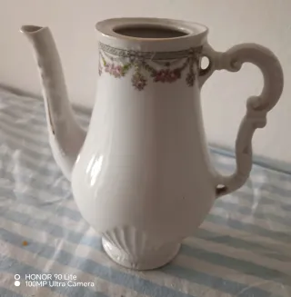 Antica Caffettiera Porcellana Rose Oro