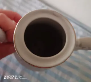 Antica Caffettiera Porcellana Rose Oro