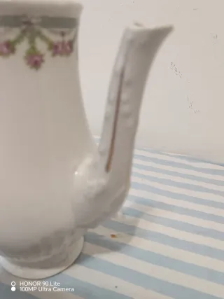 Antica Caffettiera Porcellana Rose Oro