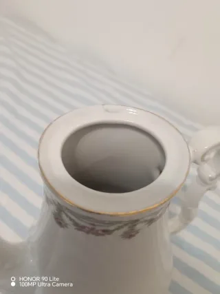 Antica Caffettiera Porcellana Rose Oro