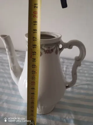 Antica Caffettiera Porcellana Rose Oro