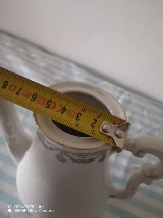 Antica Caffettiera Porcellana Rose Oro