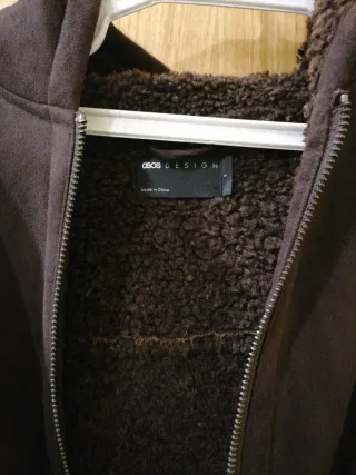 Casaco ASOS com pêlo castanho