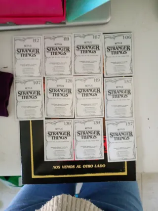 Cromos Stranger Things Panini el pack de 5   0,80€