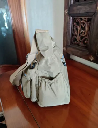 BOLSO BANDOLERA MUJER BEIGE