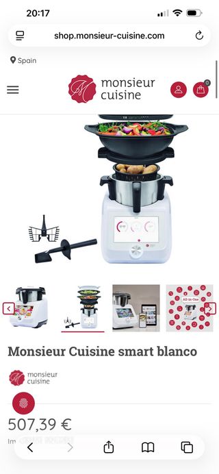 Robot da Cucina Monsieur Cuisine Smart Bianco