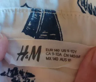 Camisa H&M Estampada T9-10