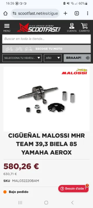 Cigüeñal Malossi Titanio