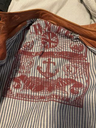 Chaqueta Cuero Cognac Pepe Jeans Talla M