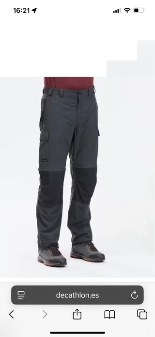 Pantalón sin estrenar de montaña Forclaz MT100