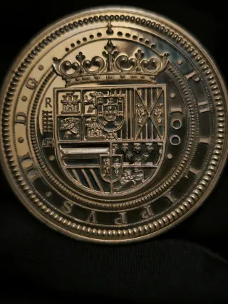 Reacuñación Plata 100 Escudos 1618