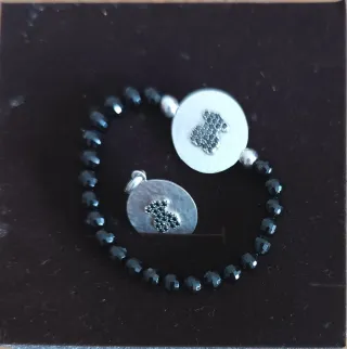 Pulsera y Colgante Tous Plata Negro
