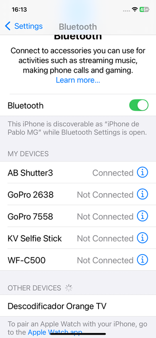 Disparador Bluetooth para Móvil iOS Android