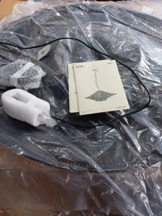 Lámpara de techo metal negra