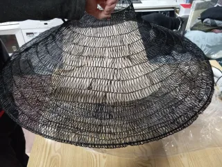 Lámpara de techo metal negra